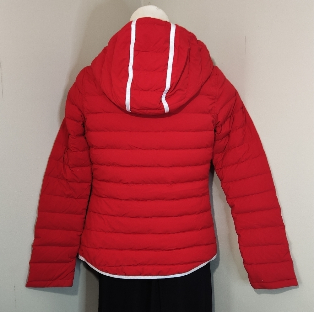 Moose Knuckles Red Redpath Hooded Down Jacket M - Picture 10 of 15
